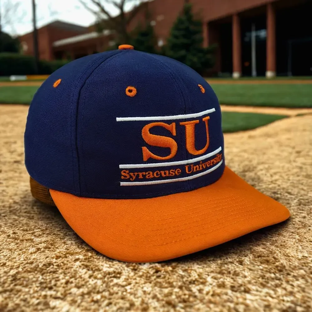 Syracuse University Orange The Game Snapback Hat Green Underbill Vintage 90’s